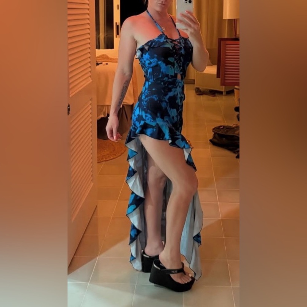 Sisterparty High slit maxi dress